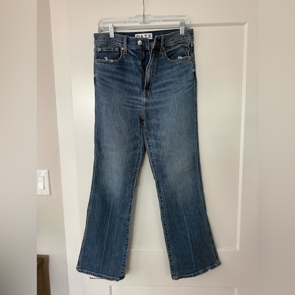 Daze kick flare crop Jeans